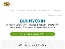 Tablet Screenshot of bunnycoin.org